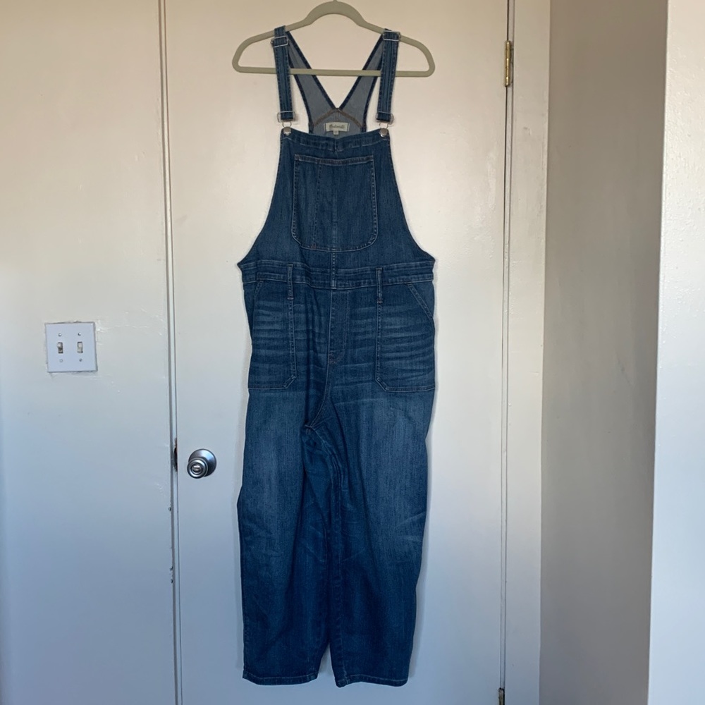 Plus Size Madewell Denim Stretch Overalls Sz 3XP